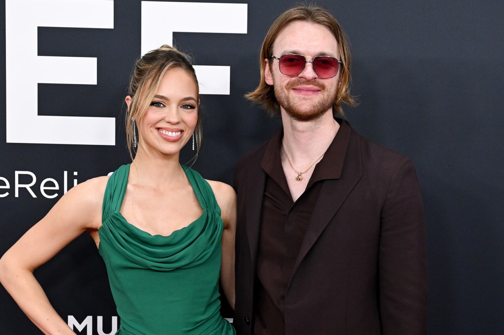 Claudia Sulewski and FINNEAS at the 67th GRAMMY Awards held at the Crypto.com Arena on February 2, 2025 in Los Angeles, California.